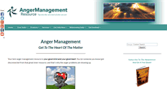 Desktop Screenshot of angermanagementresource.com