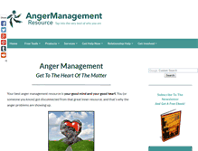 Tablet Screenshot of angermanagementresource.com